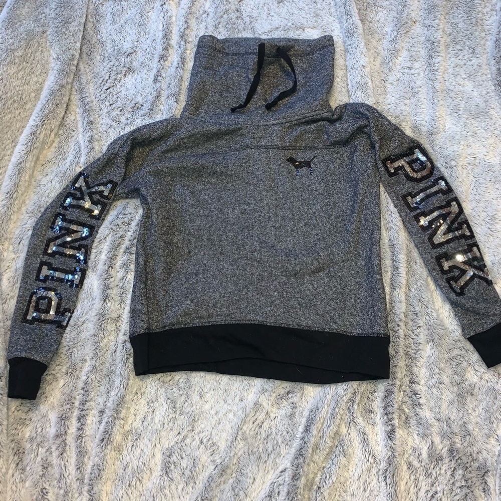 Cowell neck Victoria’s Secret sequin sweatshirt